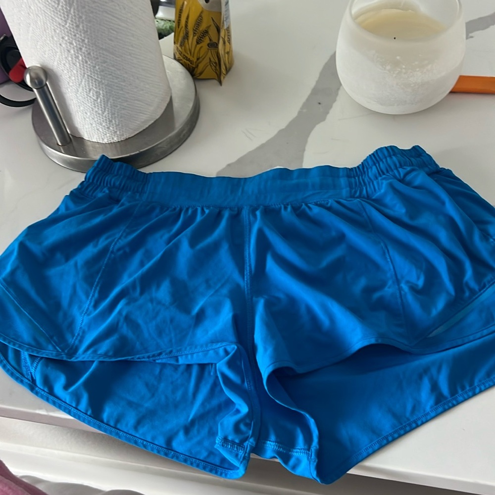 Lululemon Hotty hot shorts royal blue